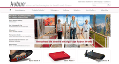 Desktop Screenshot of kybun.de