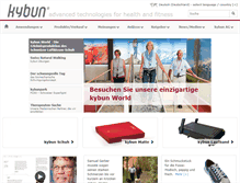 Tablet Screenshot of kybun.de