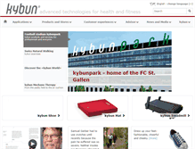 Tablet Screenshot of kybun.com